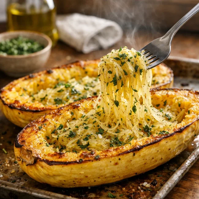 Traditional Herb-Roasted Spaghetti Squash