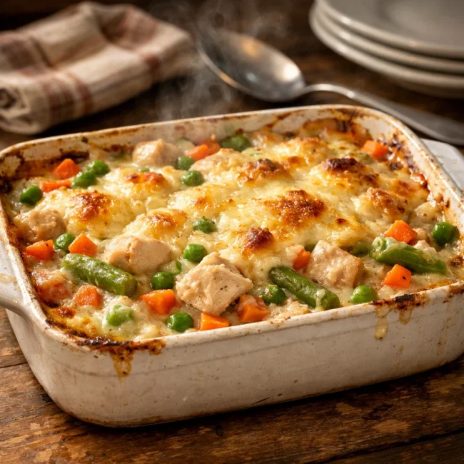 Traditional Homestyle Chicken Casserole