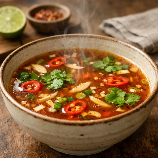 Traditional Hot and Tangy Broth