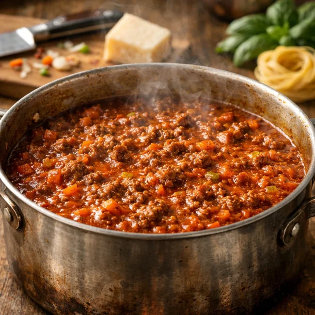 Traditional Italian Bolognese Sauce