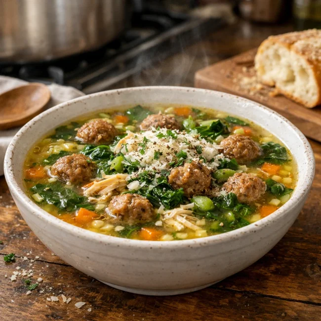 Traditional Italian Wedding Soup