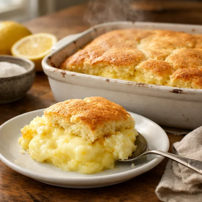 Traditional Lemon Pudding Delight