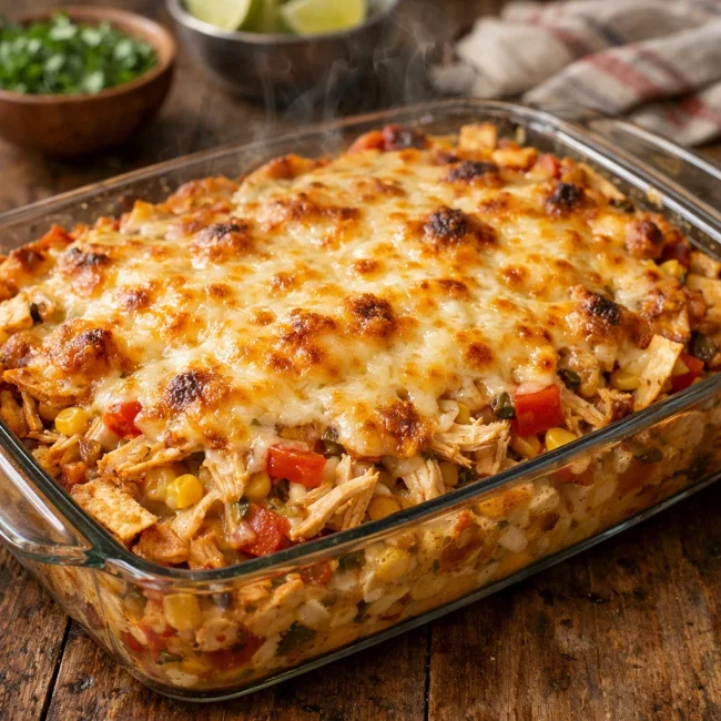 Traditional Mexican Chicken Casserole