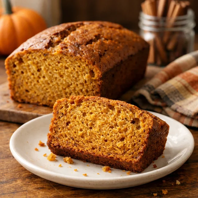 Traditional Moist Pumpkin Bread