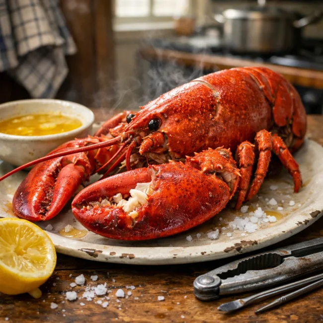Traditional New England Boiled Lobster