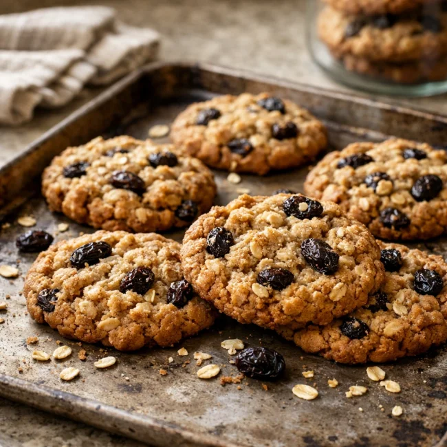 Traditional Oatmeal Raisin Cookies