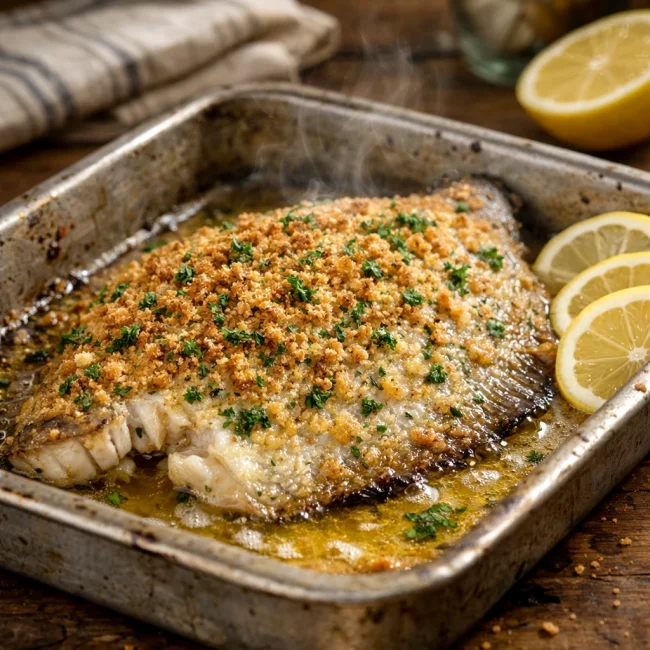 Traditional Oven-Baked Flounder