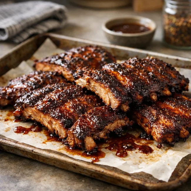 Traditional Oven Baked Ribs