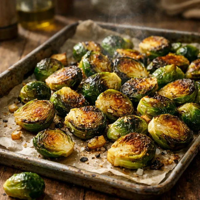 Traditional Oven-Roasted Brussels Sprouts