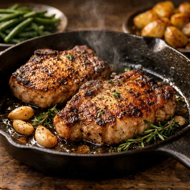 Traditional Pan-Seared Pork Chops