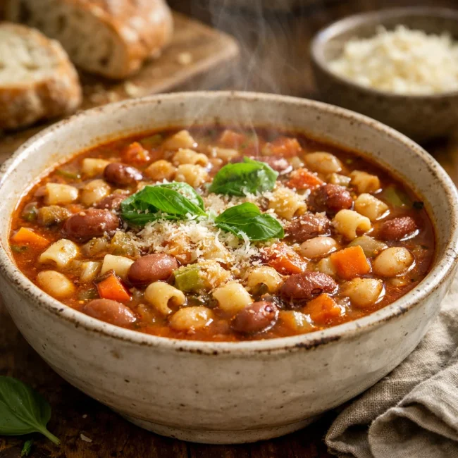 Traditional Pasta e Fagioli Soup