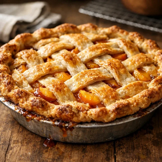 Traditional Peach Pie