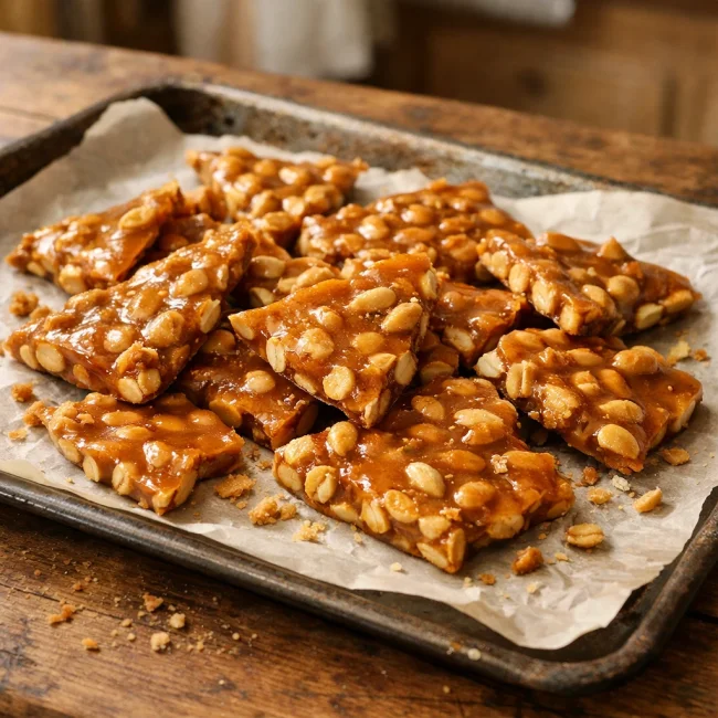 Traditional Peanut Brittle Delight