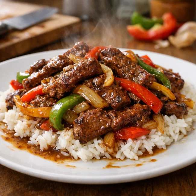 Traditional Pepper Steak