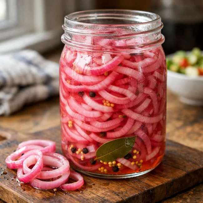 Traditional Pickled Red Onions