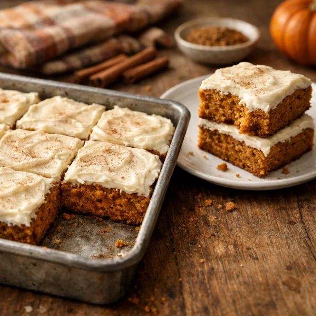 Traditional Pumpkin Bars