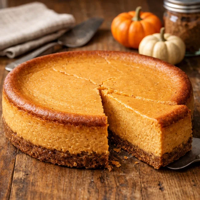Traditional Pumpkin Cheesecake