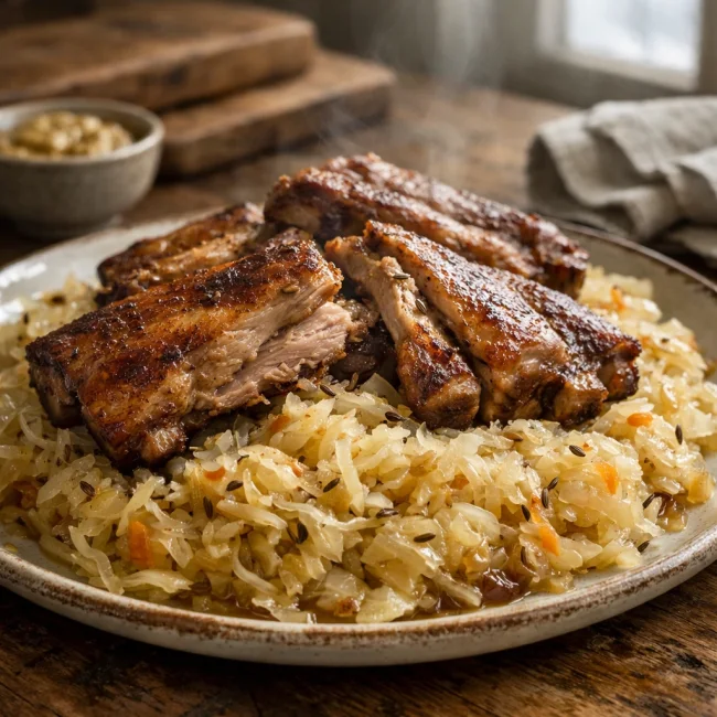 Traditional Sauerkraut and Ribs