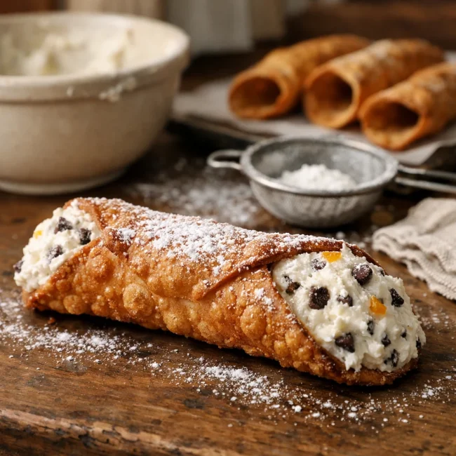 Traditional Sicilian Cannoli