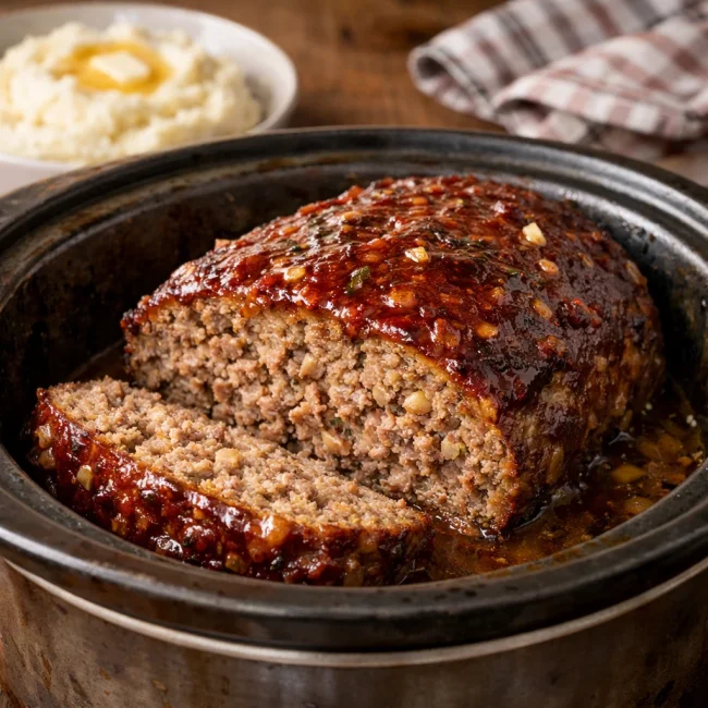 Traditional Slow Cooker Meatloaf