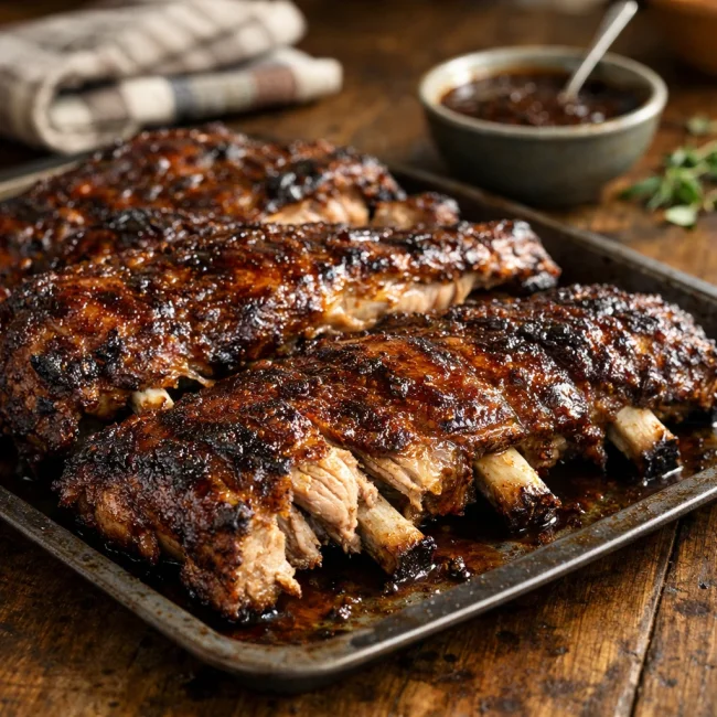 Traditional Slow-Roasted Pork Ribs