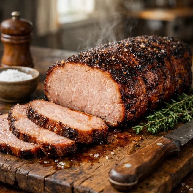 Traditional Smoked Pork Loin Roast