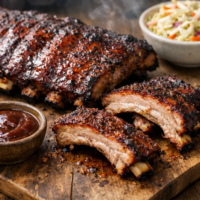 Traditional Smoky Barbecue Ribs