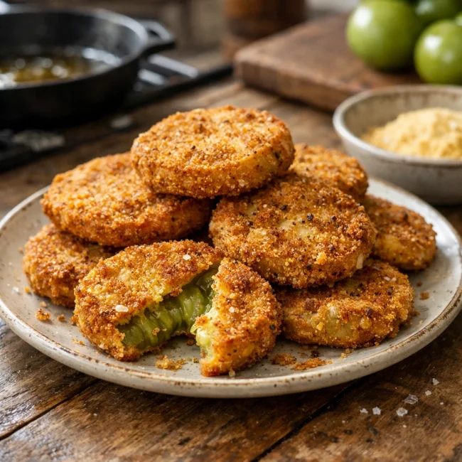 Traditional Southern Fried Green Tomatoes