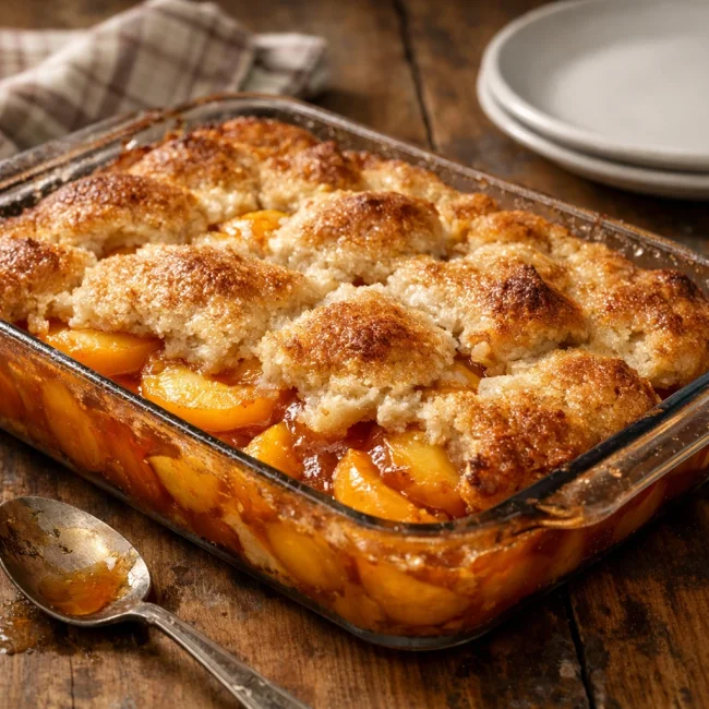 Traditional Southern Peach Cobbler