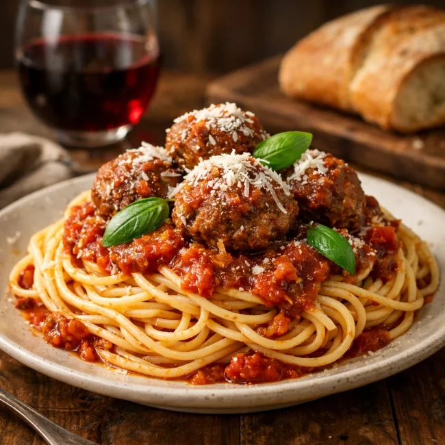 Traditional Spaghetti and Meatballs
