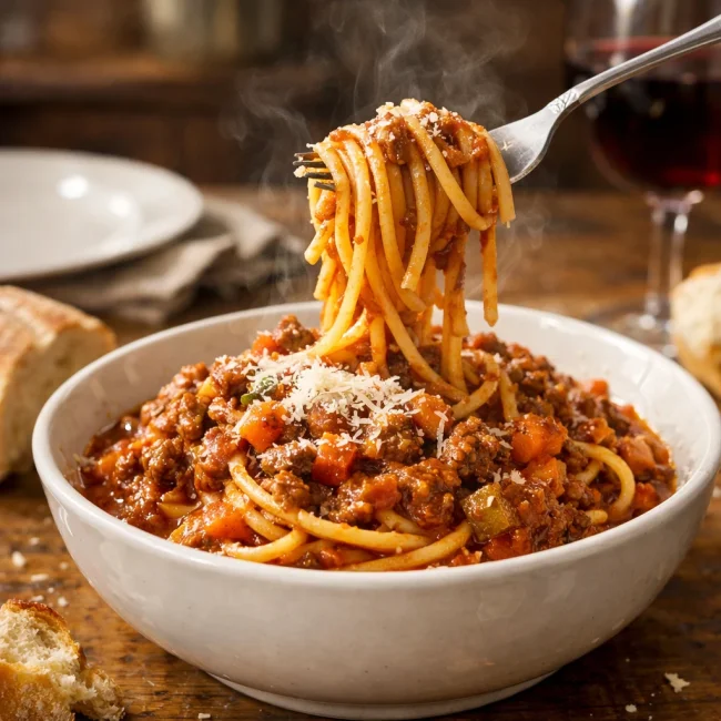 Traditional Spaghetti Bolognese