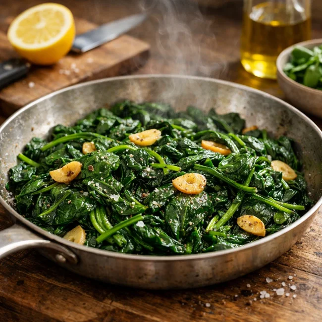 Traditional Spinach Sauté