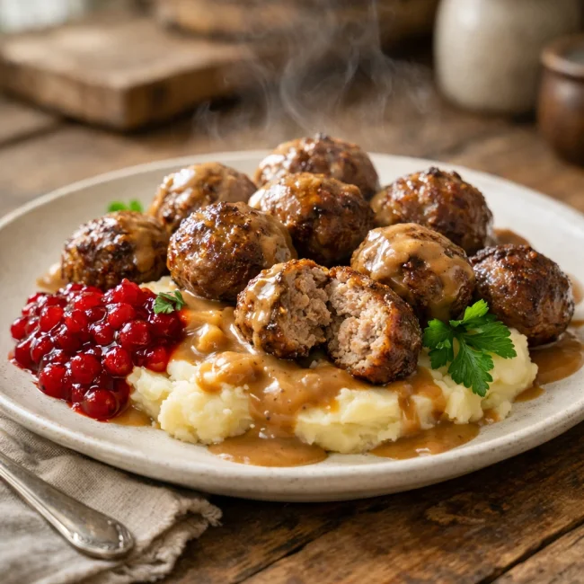 Traditional Swedish Meatballs