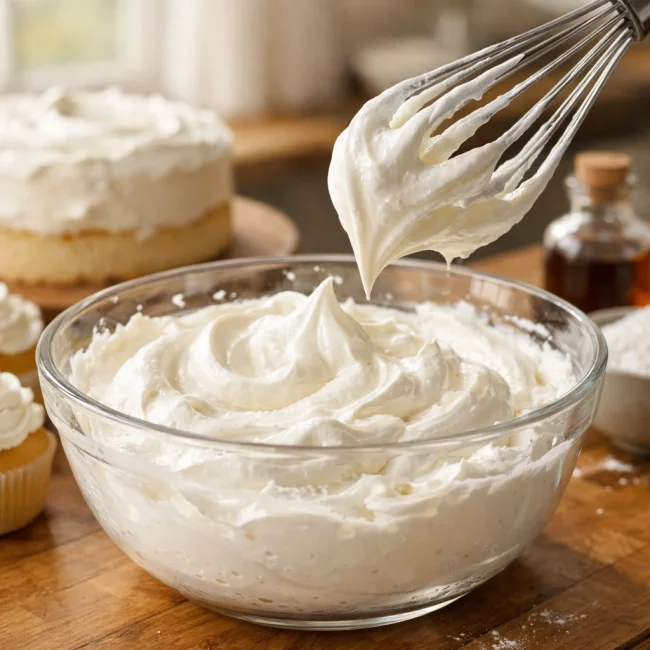 Traditional Whipped Cream Frosting