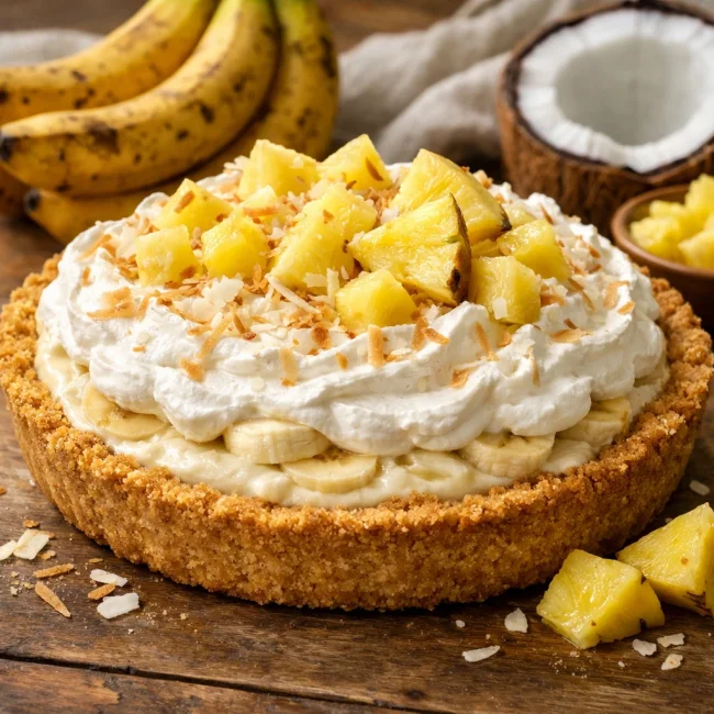 Tropical Banana Cream Pie