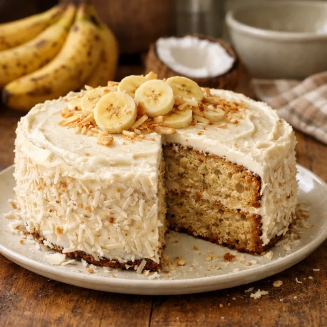 Tropical Banana Delight Cake