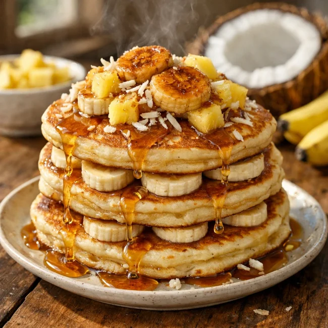 Tropical Banana Pancakes