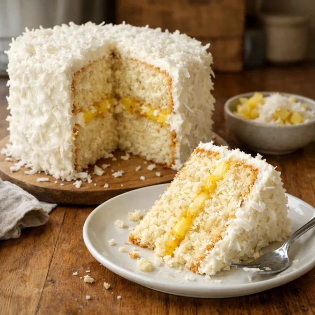 Tropical Bliss Coconut Cake