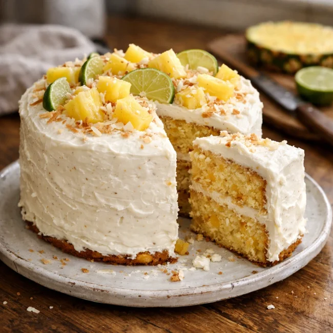 Tropical Bliss Pineapple Cake