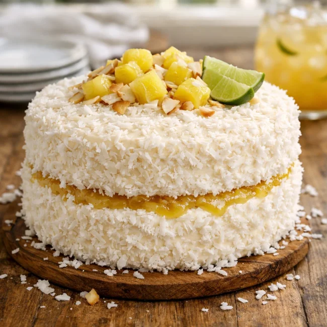 Tropical Breeze Coconut Cake