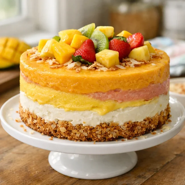 Tropical Breeze Ice Cream Cake