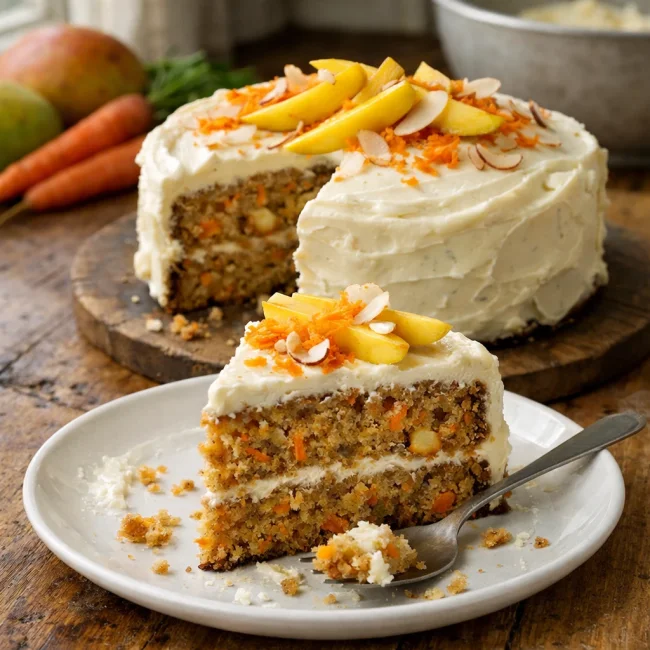 Tropical Carrot Mango Cake