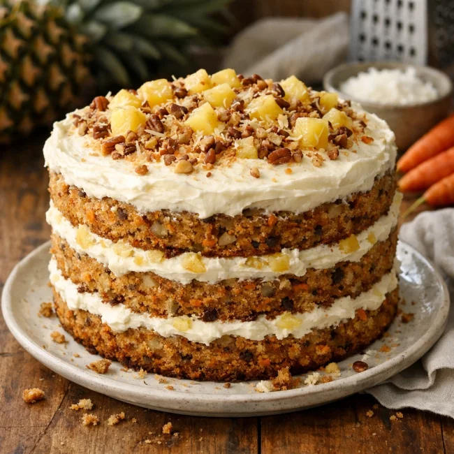 Tropical Carrot Pineapple Cake