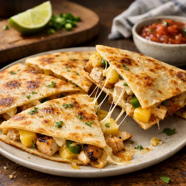 Tropical Chicken Quesadilla