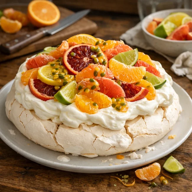 Tropical Citrus Pavlova