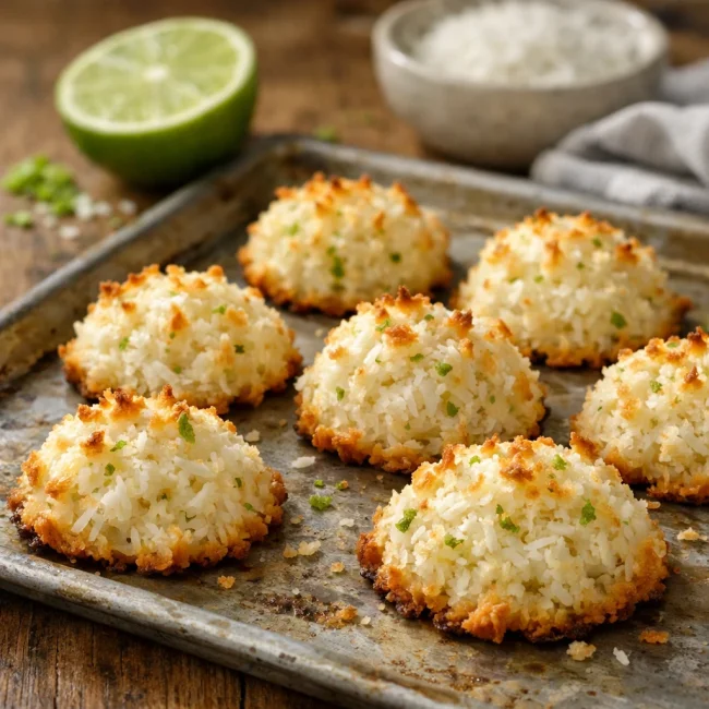 Tropical Coconut Lime Macaroons