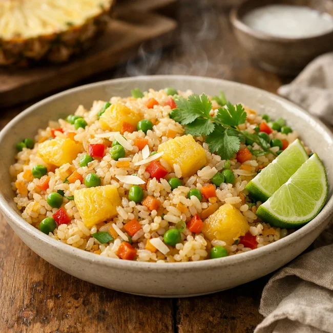 Tropical Coconut Pineapple Fried Rice