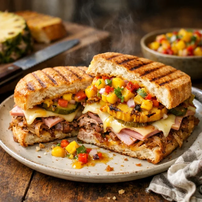 Tropical Cuban Fusion Sandwich