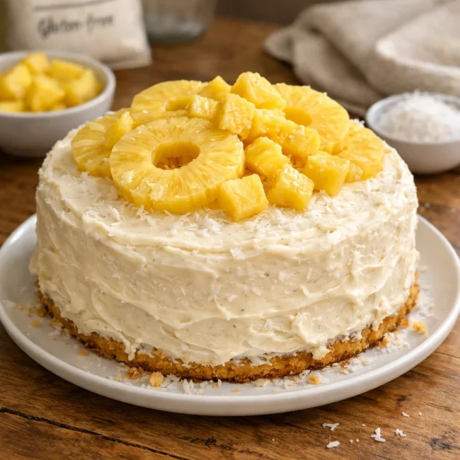 Tropical Delight Pineapple Cake