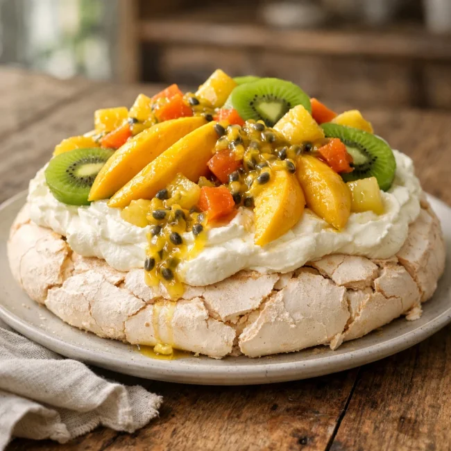 Tropical Fruit Pavlova